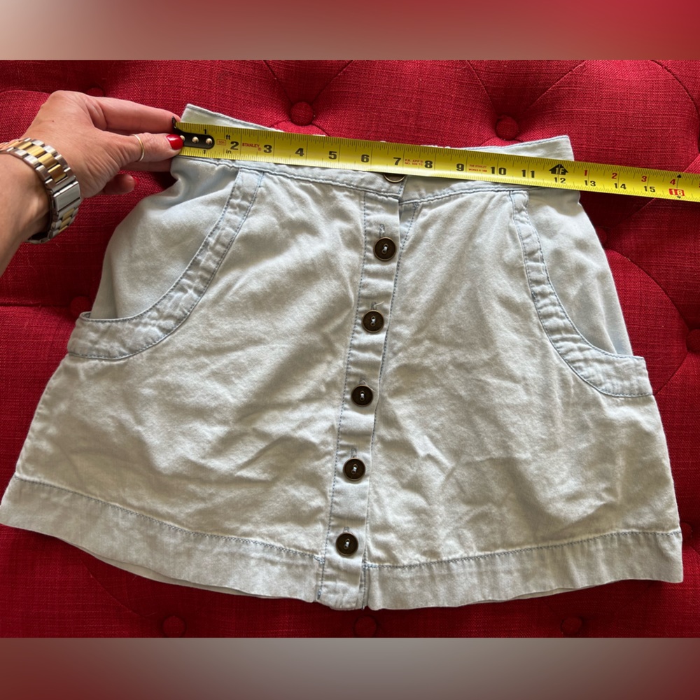 PacSun Kendall & Kylie chambray skirt with wrap around pockets